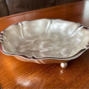 VINTAGE WMF Ikora silver-plated footed bowl.
